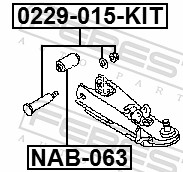 Febest Schroef 0229-015-KIT