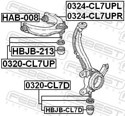 Febest Fuseekogel 0320-CL7D