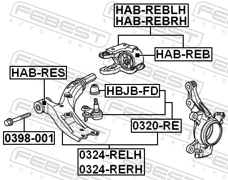 Febest Fuseekogel 0320-RE