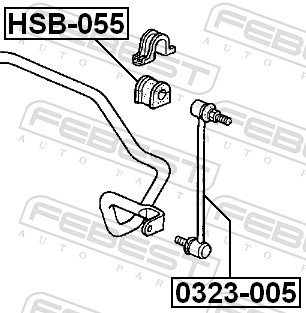 Febest Stabilisatorstang 0323-005