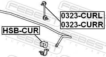 Febest Stabilisatorstang 0323-CURL