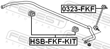 Febest Stabilisatorstang 0323-FKF