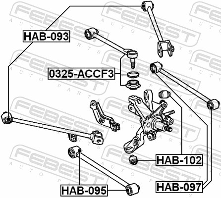 Febest Draagarm 0325-ACCF3