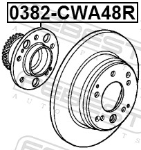 Febest Wielnaaf 0382-CWA48R