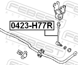 Febest Stabilisatorstang 0423-H77R