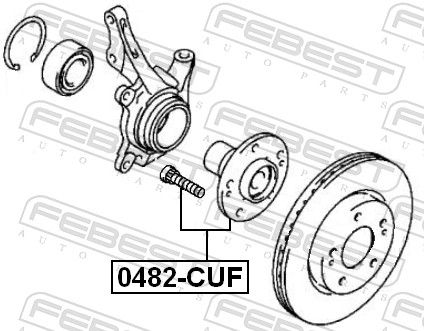 Febest Wielnaaf 0482-CUF