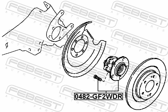 Febest Wielnaaf 0482-GF2WDR