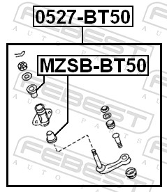 Febest Hulpstuurarm 0527-BT50