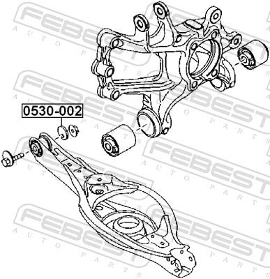 Febest Naloopschaal, aslichaam 0530-002