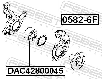 Febest Wielnaaf 0582-6F