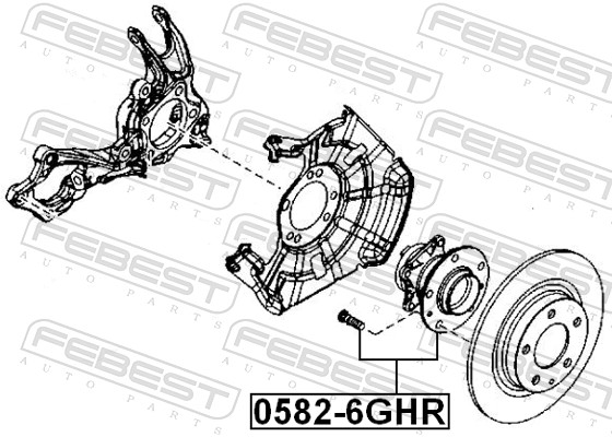 Febest Wielnaaf 0582-6GHR