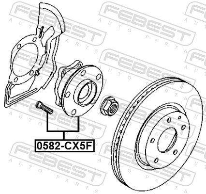 Febest Wielnaaf 0582-CX5F