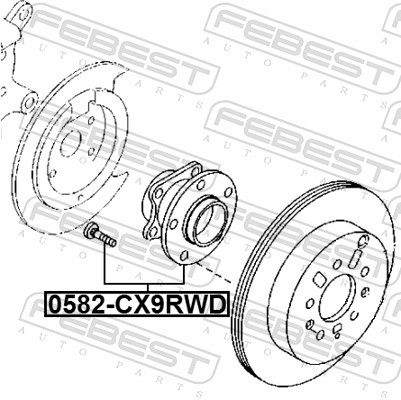 Febest Wielnaaf 0582-CX9RWD