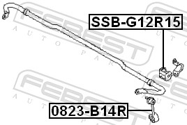 Febest Stabilisatorstang 0823-B14R