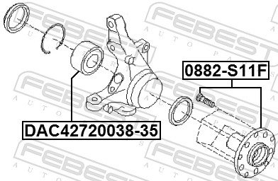 Febest Wielnaaf 0882-S11F