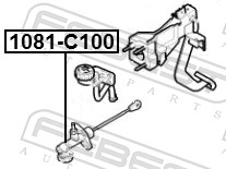 Febest Hoofdkoppelingscilinder 1081-C100