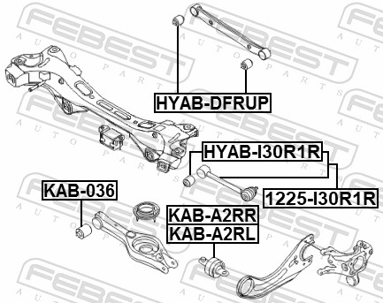 Febest Draagarm 1225-I30R1R