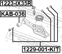 Febest Schroef 1229-001-KIT