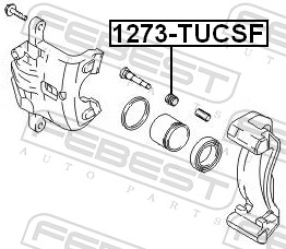 Febest Ashoes, remklauwgeleiding 1273-TUCSF