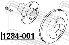 Febest Wielbout/moer 1284-001