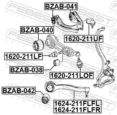 Febest Fuseekogel 1620-211LF