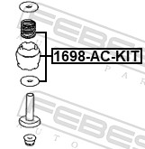 Febest Lagerbusset luchtcompressor 1698-AC-KIT