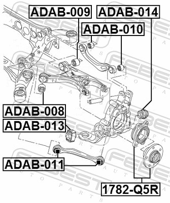 Febest Wielnaaf 1782-Q5R