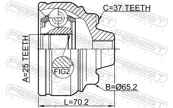 Febest Homokineet reparatieset 1910-F10