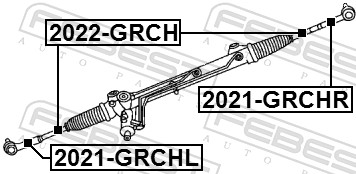 Febest Axiaal gewricht / spoorstang 2022-GRCH