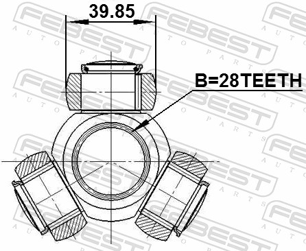 Febest Tripode 2116-TT9