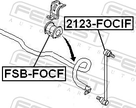 Febest Stabilisatorstang 2123-FOCIF