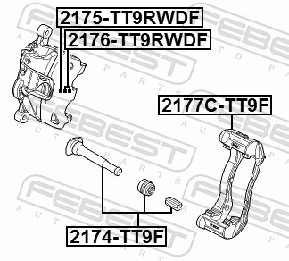 Febest Remklauwhouderset 2177C-TT9F