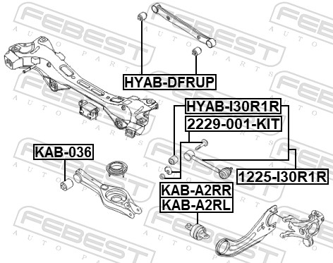 Febest Schroef 2229-001-KIT