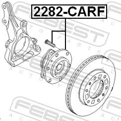 Febest Wielnaaf 2282-CARF