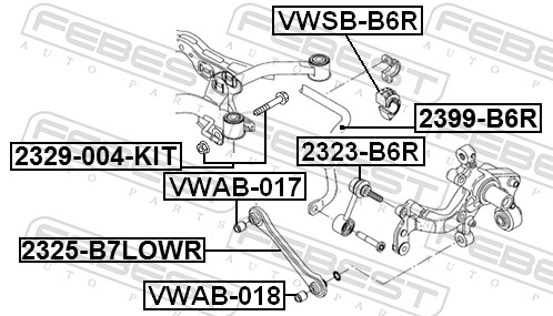 Febest Stabilisatorstang 2323-B6R