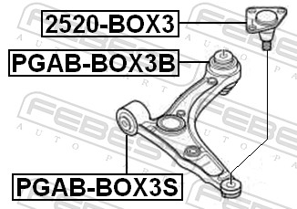 Febest Fuseekogel 2520-BOX3