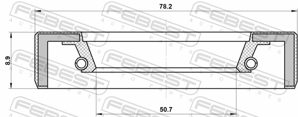 Febest Differentieel keerring 95FBY-52780909X