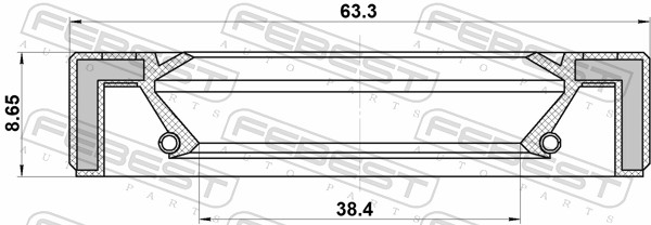 Febest Afdichting 95GAS-40630909C