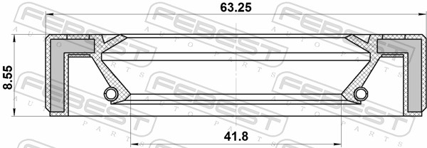 Febest Schakelstang keerring 95GAY-43630909C