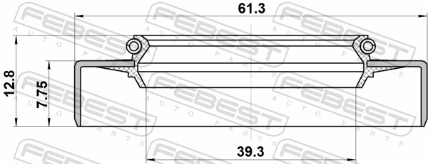 Febest Afdichting 95GDW-41610813R