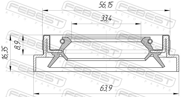 Febest Afdichting 95HBS-35560916X