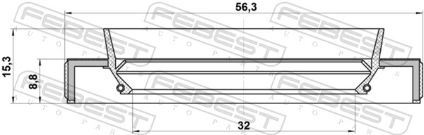 Febest Afdichting 95HBY-34560915L