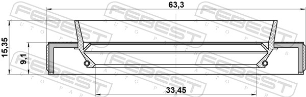 Febest Afdichting 95HBY-35630915L