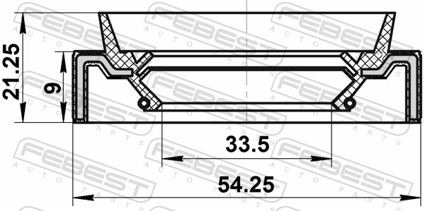 Febest Afdichting 95JAS-32540921R