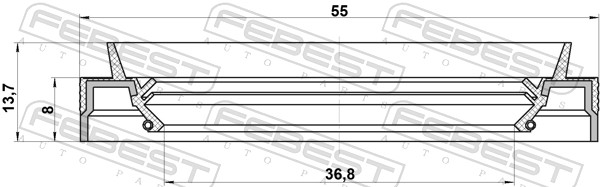 Febest Afdichting 95JES-38550814X