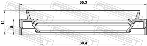 Febest Afdichting 95JES-40550814C