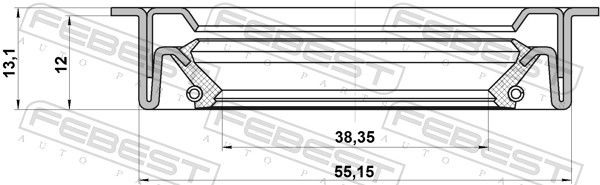 Febest Afdichting 95LDS-40551213C