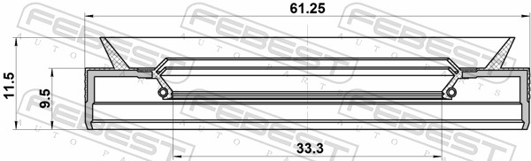 Febest Afdichting 95PES-35610911U