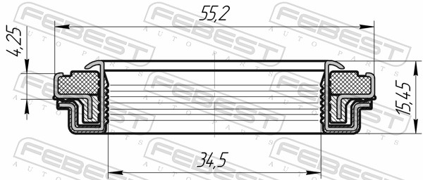 Febest Afdichting 95RFW-35550416X