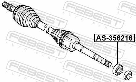 Febest Aandrijfas AS-356216